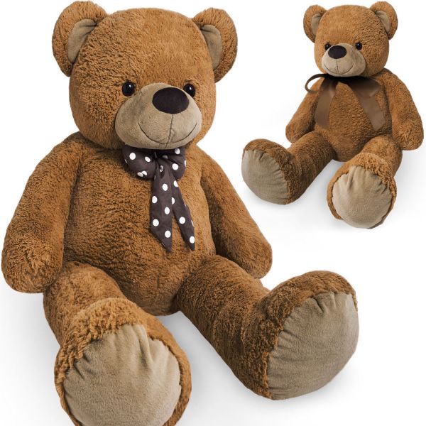 Getand wijk samen Teddybeer 175 cm, knuffelbeer, teddy XXXL , knuffel, beer, bruin